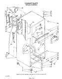 CABINET Diagram and Parts List for ET18HKXSW10  Whirlpool Refrigerator
