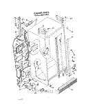 CABINET Diagram and Parts List for JWARG480PW01  Whirlpool Refrigerator