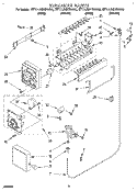 ICEMAKER Diagram and Parts List for ET17JMXBW00  Whirlpool Refrigerator