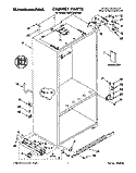 CABINET, LITERATURE Diagram and Parts List for KBRC36MHS00  KitchenAid Refrigerator