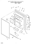 REFRIGERATOR DOOR Diagram and Parts List for ET22DKXFW00  Whirlpool Refrigerator