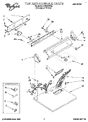 TOP AND CONSOLE, LIT/OPTIONAL Diagram and Parts List for LGT5624BQ0  Whirlpool Dryer