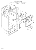 LINER Diagram and Parts List for ET20LKXAW00  Whirlpool Refrigerator