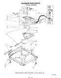 MACHINE BASE Diagram and Parts List for LA5580XSW2  Whirlpool Washer