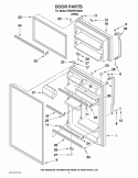 DOOR PARTS Diagram and Parts List for ET8WTEXVQ03  Whirlpool Refrigerator