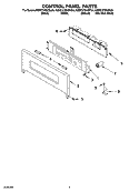 CONTROL PANEL PARTS Diagram and Parts List for KEMC378KBT04  KitchenAid Microwave Oven Combo