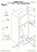Part Location Diagram of W10208843 Whirlpool Use & Care Guide (Trilingual)