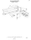 BACKGUARD Diagram and Parts List for SF3100SKW0  Whirlpool Range
