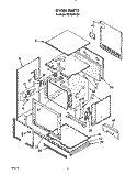OVEN Diagram and Parts List for RB760PXYQ2  Whirlpool Wall Oven