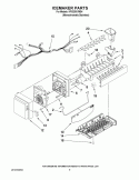 ICEMAKER PARTS Diagram and Parts List for KFIS20XVMS4  KitchenAid Refrigerator