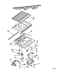 COMPARTMENT SEPARATOR Diagram and Parts List for RT20CKXAW00  Roper Refrigerator