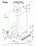 CABINET PARTS Diagram and Parts List for ED5VHEXVQ04  Whirlpool Refrigerator