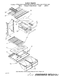 SHELF Diagram and Parts List for ET20AKXSW07  Whirlpool Refrigerator
