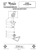 MOTOR AND DRIVE , LIT/OPTIONAL Diagram and Parts List for JJTU8100XTP0  Whirlpool Trash Compactor