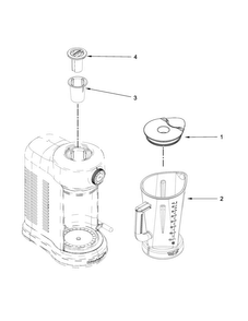 Attachment Parts Diagram and Parts List for KSB5010SZ0  KitchenAid Blender