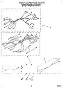WIRING HARNESS, OPTIONAL Diagram and Parts List for RF314BBDZ1  Whirlpool Range