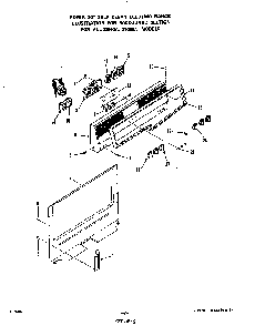 Backguard Diagram and Parts List for 2366*0A  Roper Range