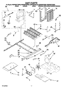 UNIT PARTS Diagram and Parts List for KSRP22FTWH02  KitchenAid Refrigerator