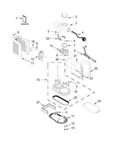 Part Location Diagram of W10707877 Whirlpool HOUSING