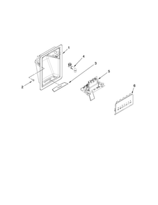 Dispenser Parts Diagram and Parts List for 10651129210  Kenmore Refrigerator