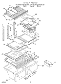 SHELF, OPTIONAL Diagram and Parts List for ET21CMXJB01  Whirlpool Refrigerator