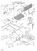 UNIT Diagram and Parts List for TT22AKXEN00  Whirlpool Refrigerator