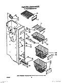FREEZER LINER Diagram and Parts List for KSRB27QWWH00  KitchenAid Refrigerator
