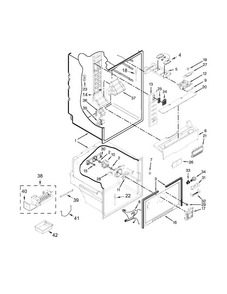 Liner And Icemaker Parts Diagram and Parts List for 10673003511  Kenmore Refrigerator