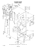 CABINET Diagram and Parts List for ET18PKXSW07  Whirlpool Refrigerator