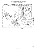 694505 BURNER Diagram and Parts List for LG5531XMW1  Whirlpool Dryer