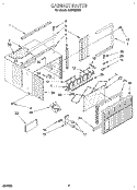 CABINET Diagram and Parts List for ACM122XE0  Whirlpool Air Conditioner