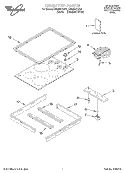 COOKTOP, LITERATURE Diagram and Parts List for RS696PXGQ7  Whirlpool Range