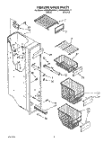 FREEZER LINER Diagram and Parts List for KSRS25QXAL11  KitchenAid Refrigerator
