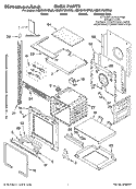 OVEN PARTS Diagram and Parts List for KEMC378KBT02  KitchenAid Microwave Oven Combo