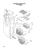 FREEZER LINER Diagram and Parts List for 3XKGN705000  Whirlpool Refrigerator