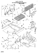 UNIT Diagram and Parts List for KTRS22KAAL12  KitchenAid Refrigerator