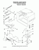 FREEZER LINER PARTS Diagram and Parts List for KBRS20EVMS5  KitchenAid Refrigerator