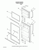DOOR PARTS Diagram and Parts List for I8TXCWFXQ01  Inglis Refrigerator