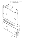 DOOR AND PANEL Diagram and Parts List for KUDA22SWWH2  KitchenAid Dishwasher