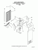 AIR FLOW PARTS Diagram and Parts List for 8ED2FHKXVT01  Whirlpool Refrigerator