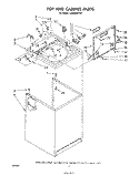 TOP AND CABINET , NOT ILLUSTRATED AND OPTIONAL Diagram and Parts List for LA6300XPW5  Whirlpool Washer