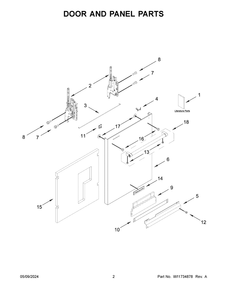 Part Location Diagram of W11650508 Whirlpool Energy Guide