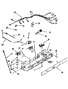 Control Diagram and Parts List for KSRP27QBL00  KitchenAid Refrigerator