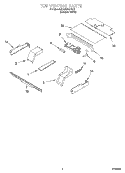 Part Location Diagram of WP4455334 Whirlpool Cooling Blower Kit