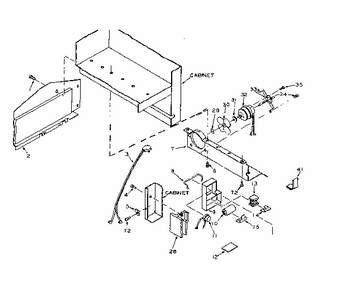 Refrigerator Unit Parts Diagram and Parts List for 106U18GIM  Kenmore Refrigerator