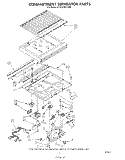 COMPARTMENT SEPARATOR Diagram and Parts List for ET22DMXTF00  Whirlpool Refrigerator