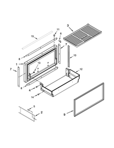 Freezer Door And Basket Parts Diagram and Parts List for KBBR306EPA00  KitchenAid Refrigerator