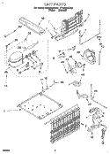 UNIT Diagram and Parts List for ET20NMXDW01  Whirlpool Refrigerator