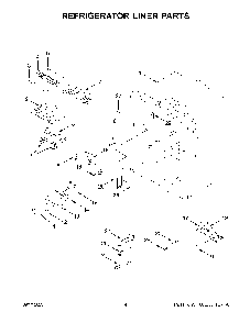 Refrigerator Liner Parts Diagram and Parts List for KRFC302ESS08  KitchenAid Refrigerator