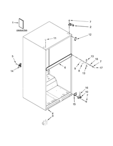 Part Location Diagram of W10679185 Whirlpool Use and care guide